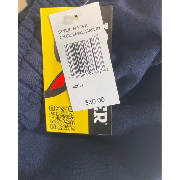 Joe Boxer Men's Size Large Navy Blue French Terry Pajama Pants Smiley Face - Picture 8 of 10